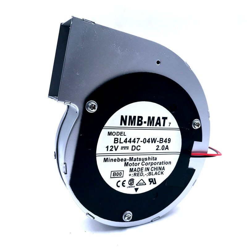 NMB BL4447-04W-B49 11028 12V 2A 2pin Turbine Centrifugal Fan Blower Metal Frame