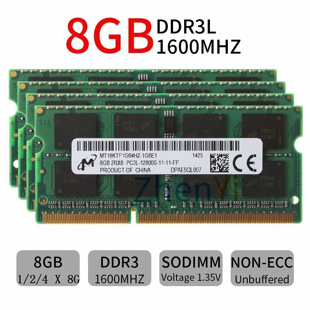 32GB 16GB 8GB DDR3 DDR3L 1333MHz 1600MHz 204Pin Laptop Memory SDRAM LOT