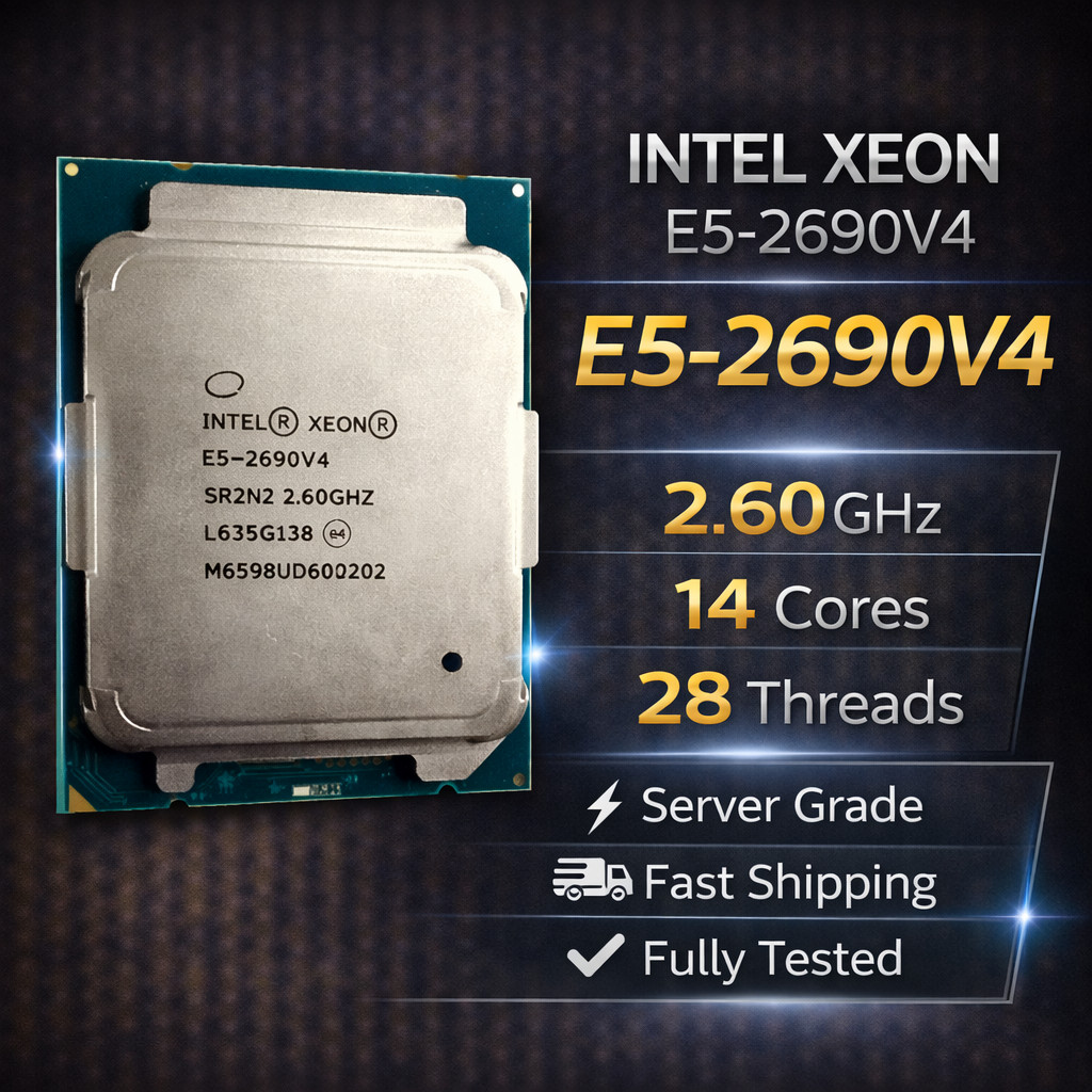 Intel Xeon E5-2690 v4 2.60GHz 14-Core 28-Thread LGA2011-3 Server CPU SR2N2