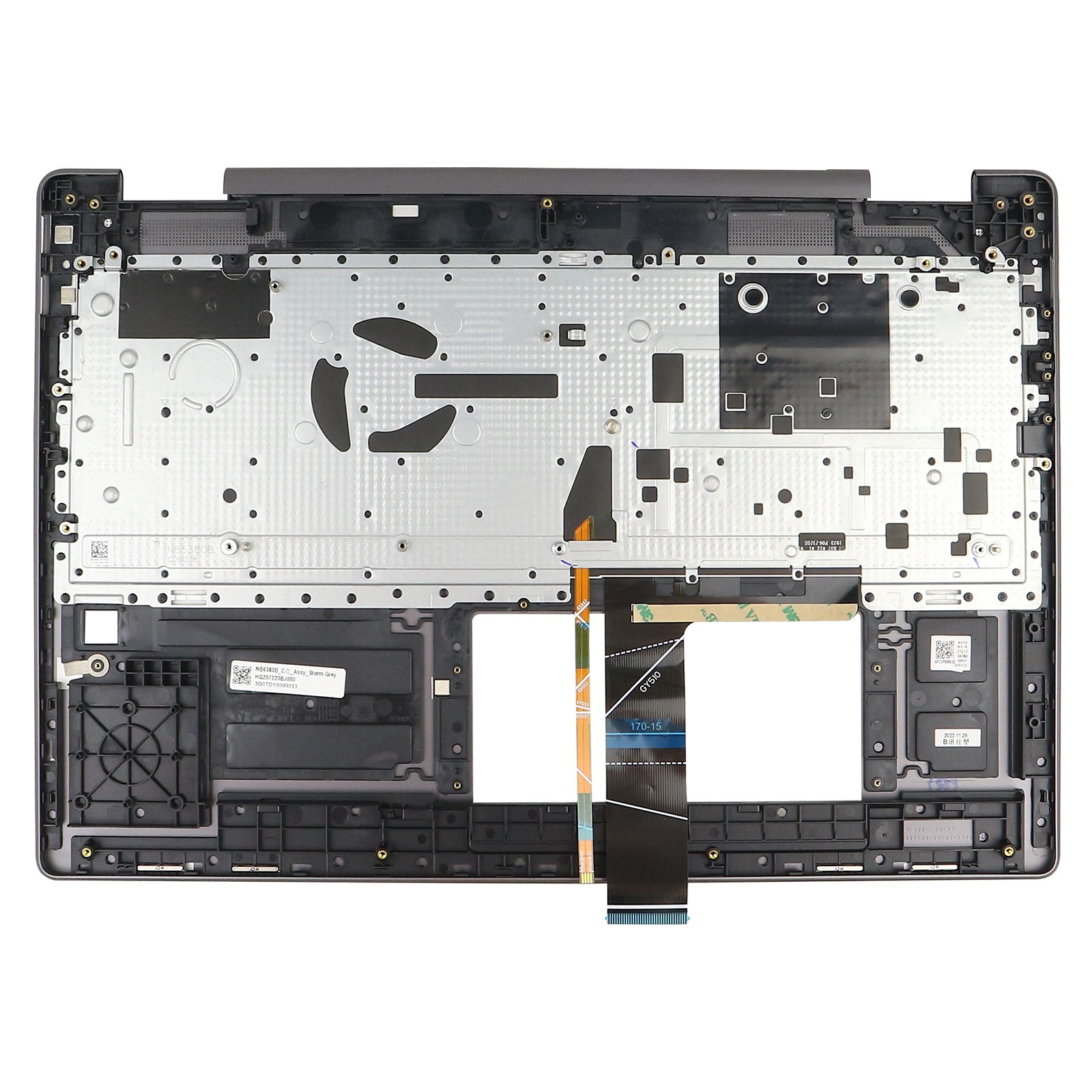 New Lenovo Yoga 7 16ARP8 83BS IRL8 82YN Palmrest Keyboard Backlit Storm Grey US