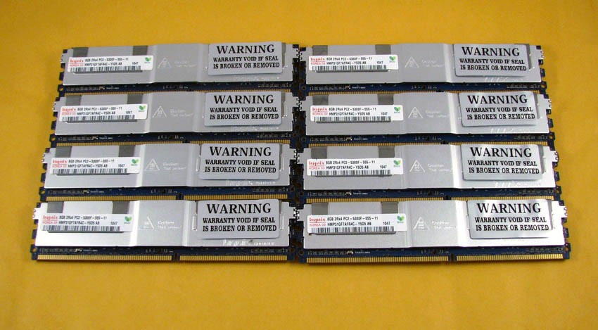 Apple Mac Pro 64GB (8x8GB) PC2-5300F FB-DIMM 2006 1,1 2007 2,1 2008 3,1 Memory