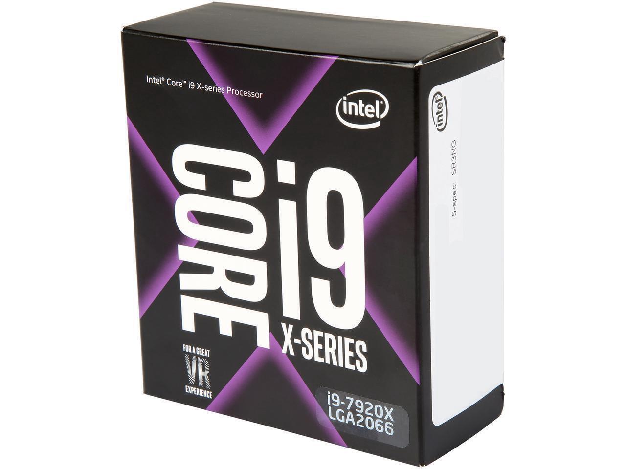 I9-7920X or Inter Core LGA2066 CPU 7920x 12-Cores 24-Threads 2.90GHZ 16.5MB 140W