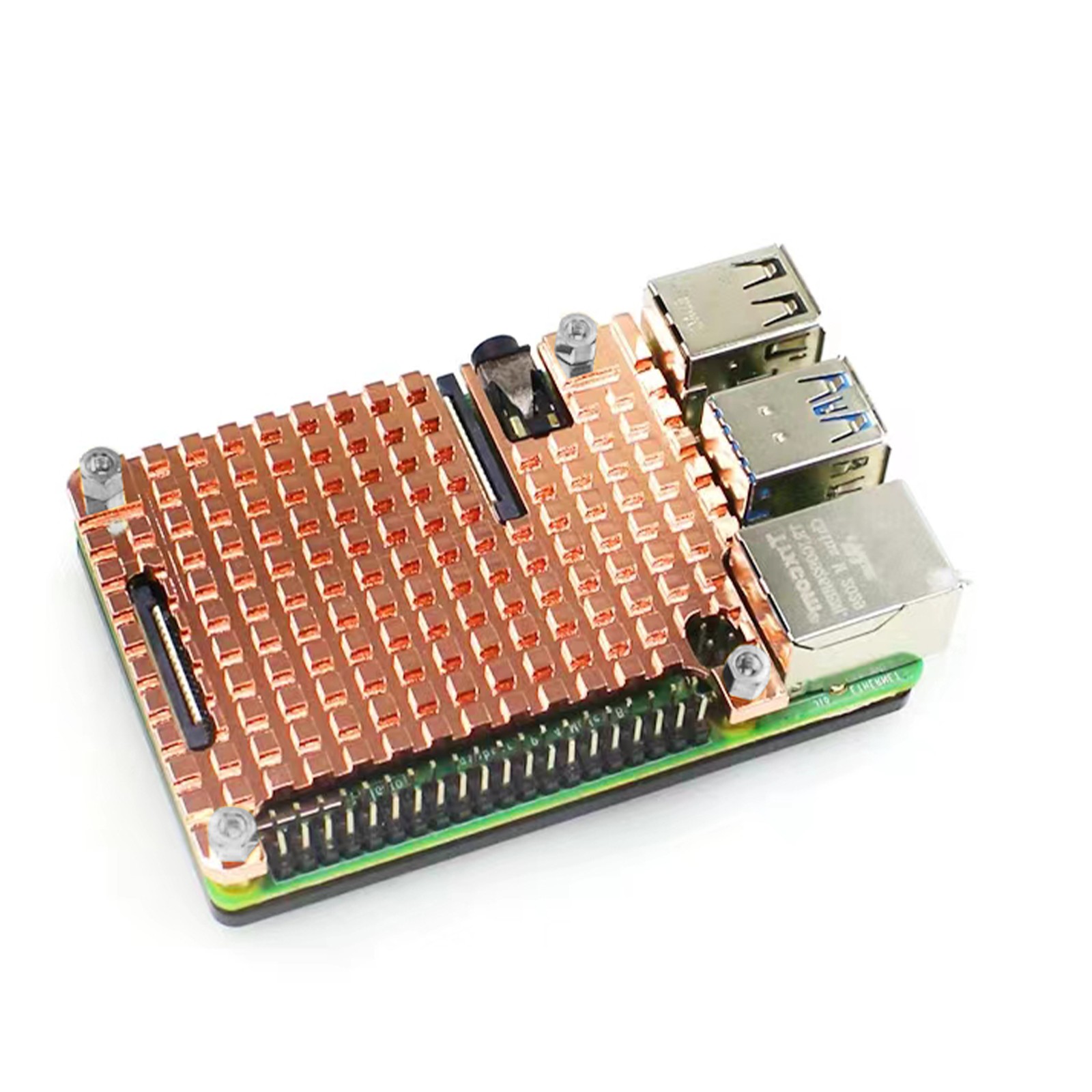 Lightweight Heatsink Protection Passive Cooling Case Kit For Raspberry Pi 4B