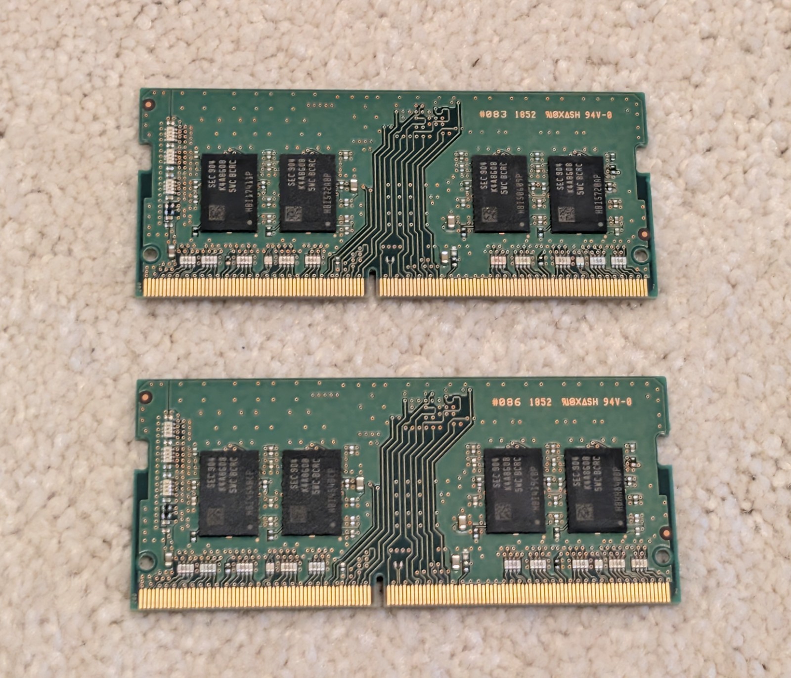 16GB DDR4 RAM Samsung SODIMM 8GB 1Rx8 PC4-2400T-SA1-11 (x2 8GB Sticks) Memory