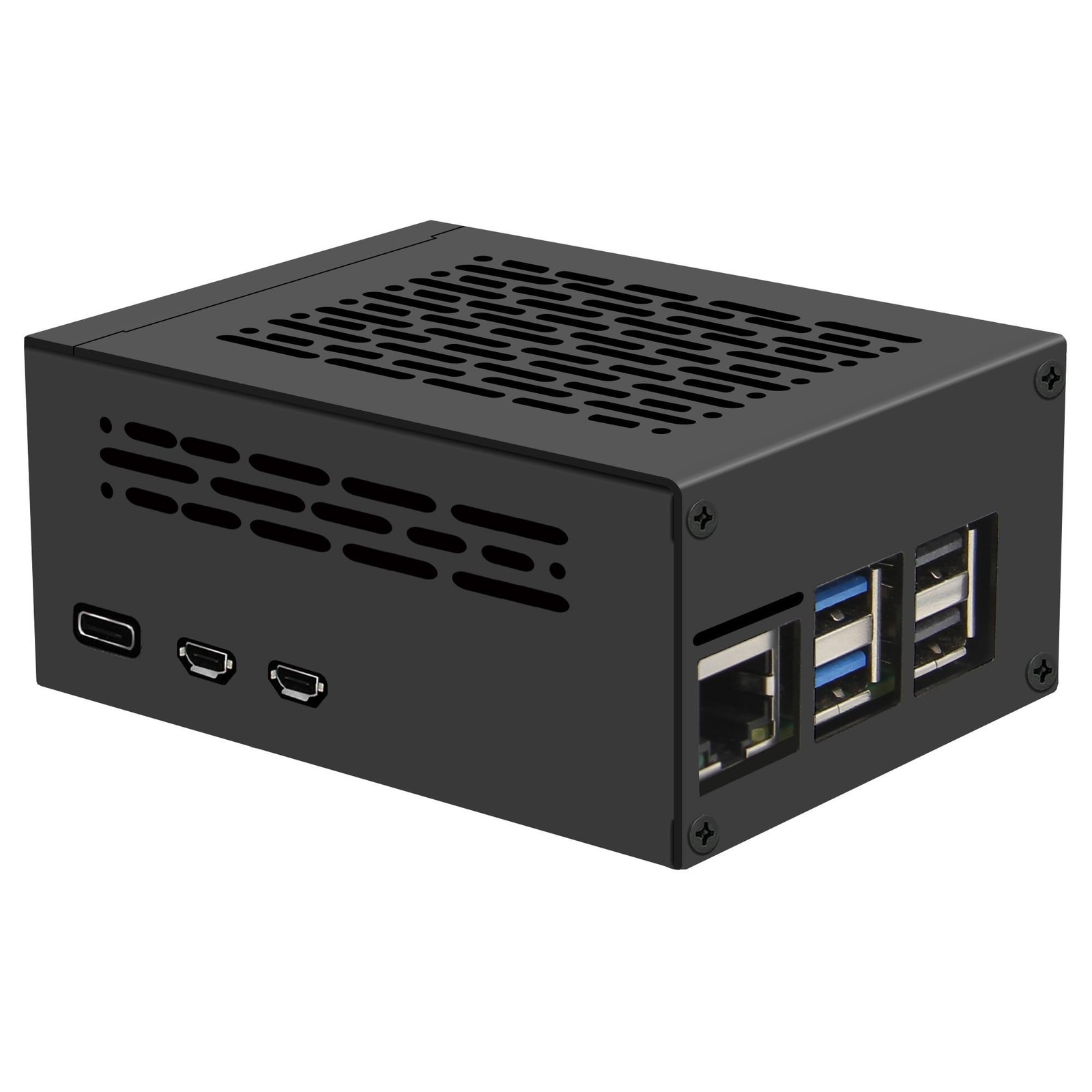 PCIe Metal Case P579 For Raspberry Pi 5 Active Cooler Support X1001 Hat