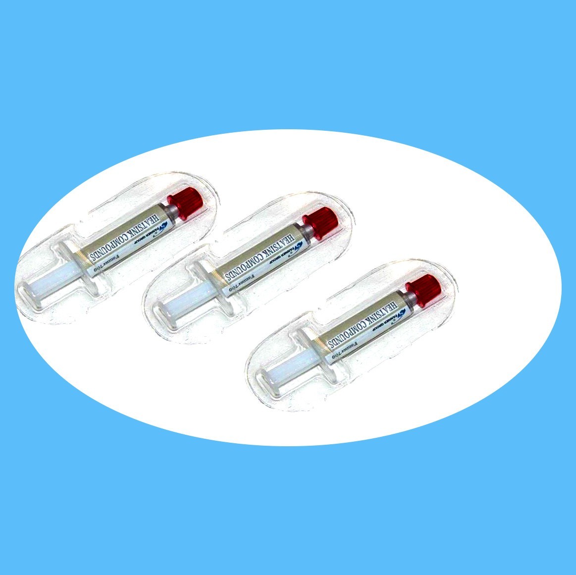 LOT of 3 STARS-700 SILVER Thermal Grease CPU GPU HeatSink Compound Paste Syringe