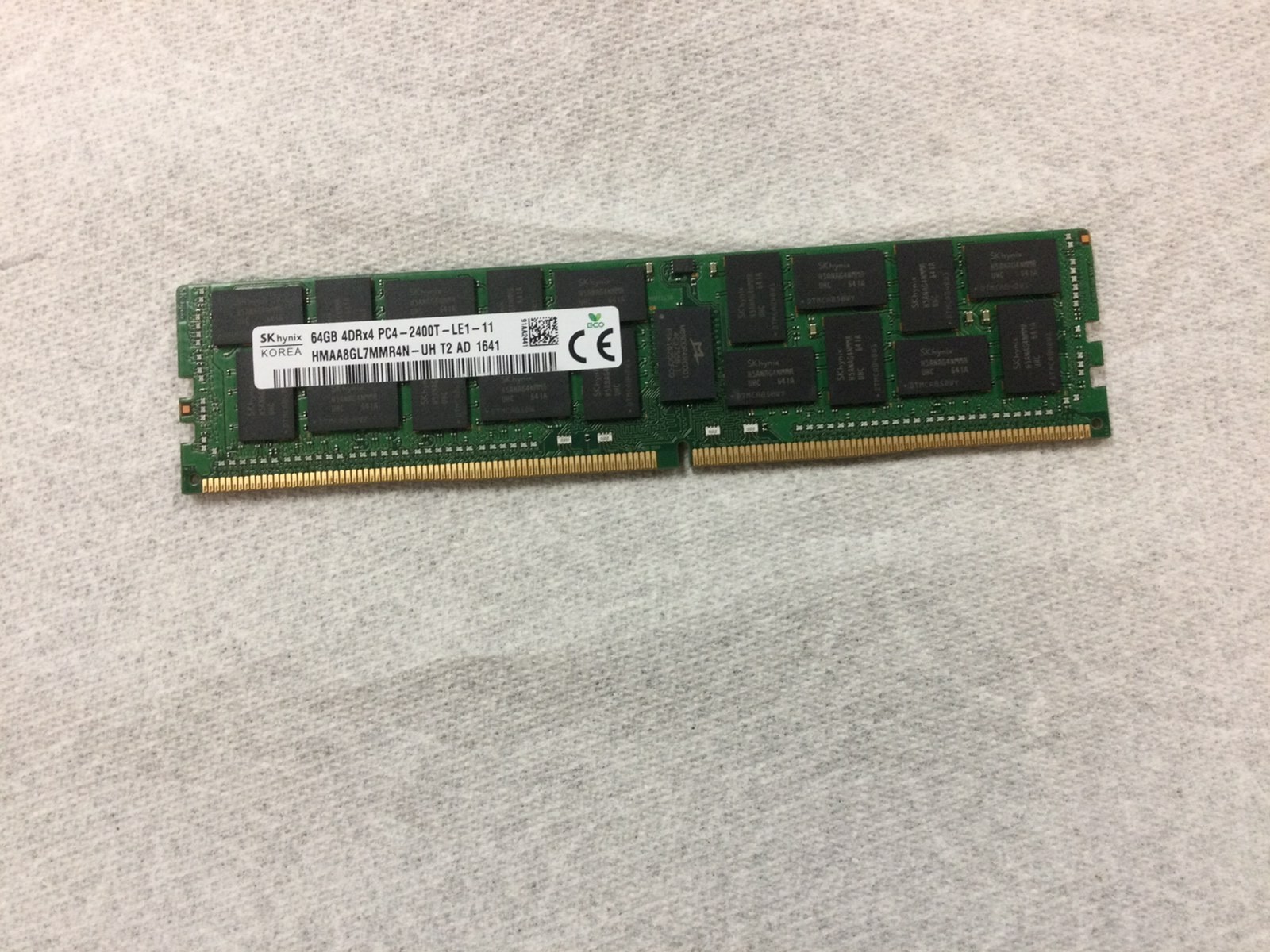 64GB PC4-19200 ECC LRDIMM 4DRx4 DDR4 2400MHz SK Hynix part # HMAA8GL7MMR4N-UH