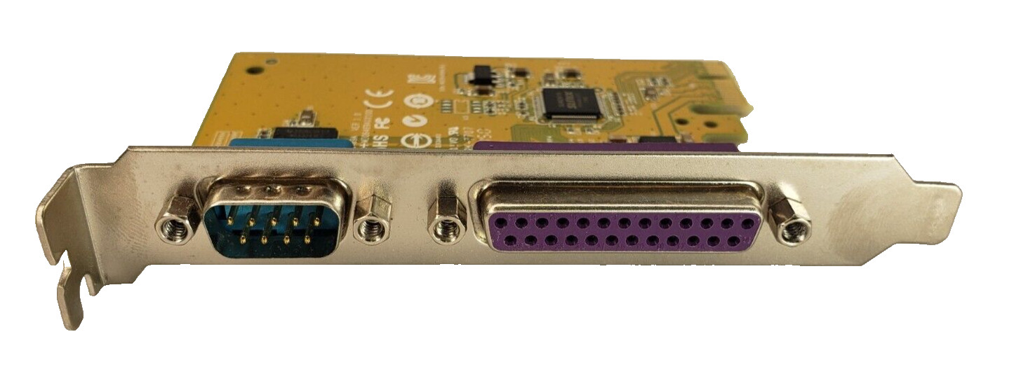 Dell PCI-e Expansion Card 05R3FC Serial RS-232 (DB9) Parallel LPT (DB25) Ports