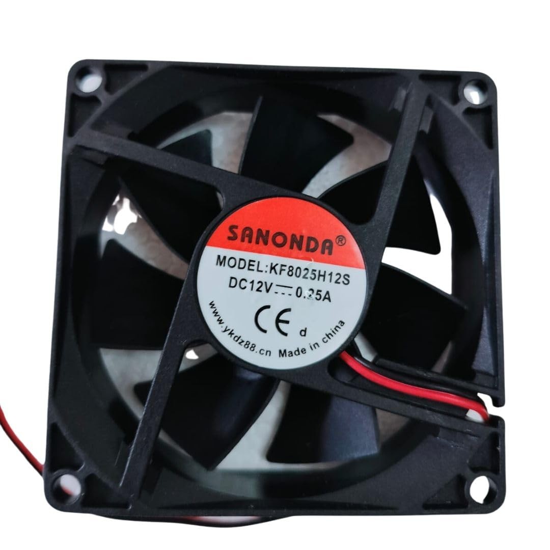 Coolling Fan 12V 80mmx80mmx25mm (Red)