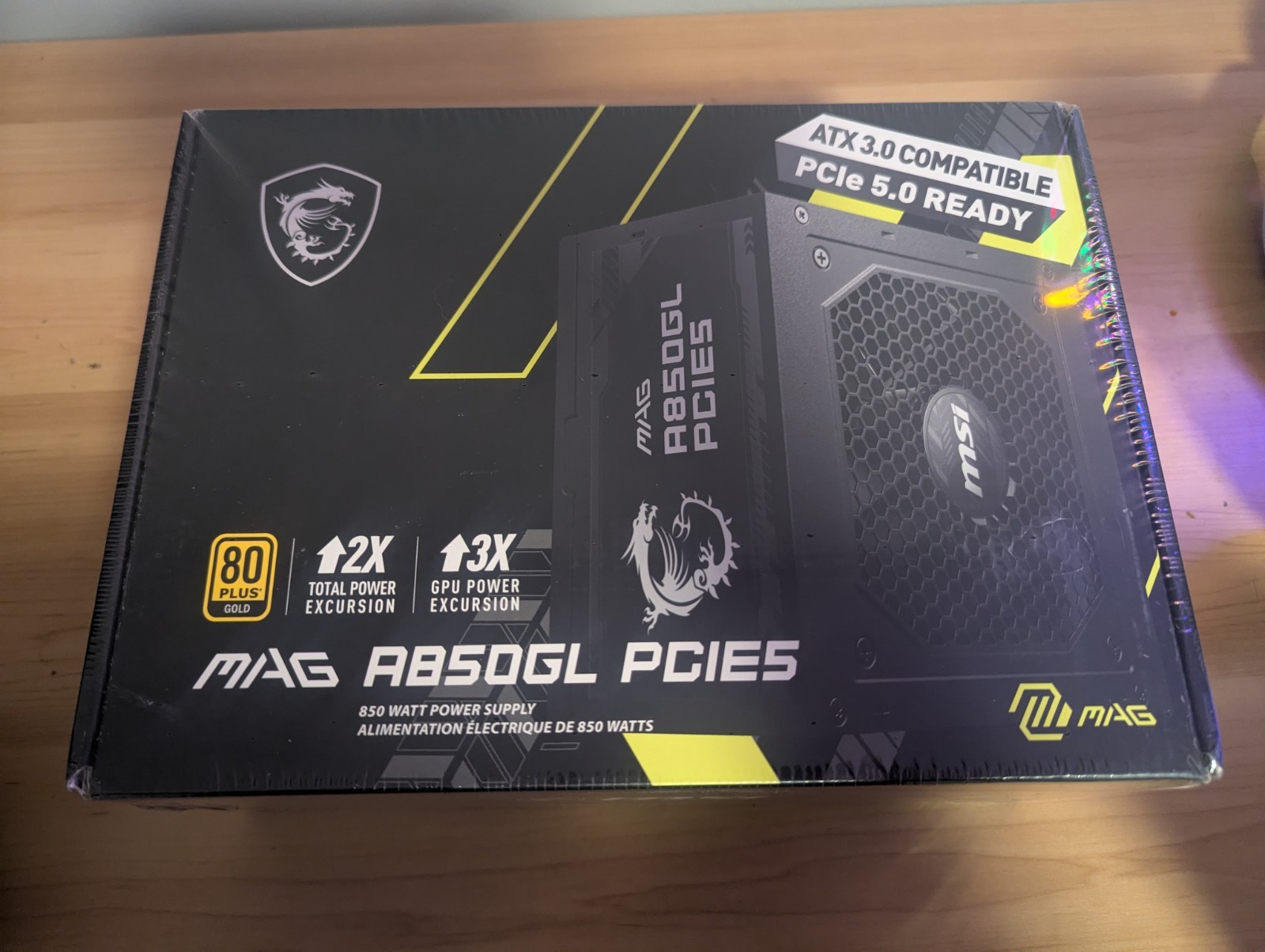 MSI MAG A850GL PCIE5 850W Fully Modular PC Power Supply Brand New Sealed