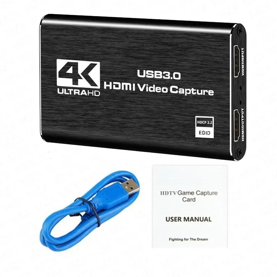 4K Audio Video Capture Card USB 3.0 HDMI Video Capture Device Full HD Recording
