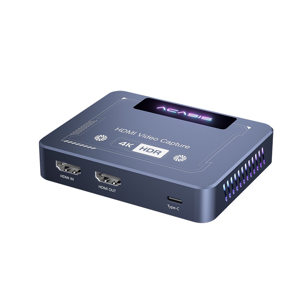 ACASIS 4K HDR HDMI Video Capture Card 5Gbps USB Type-C for Gaming & Recording