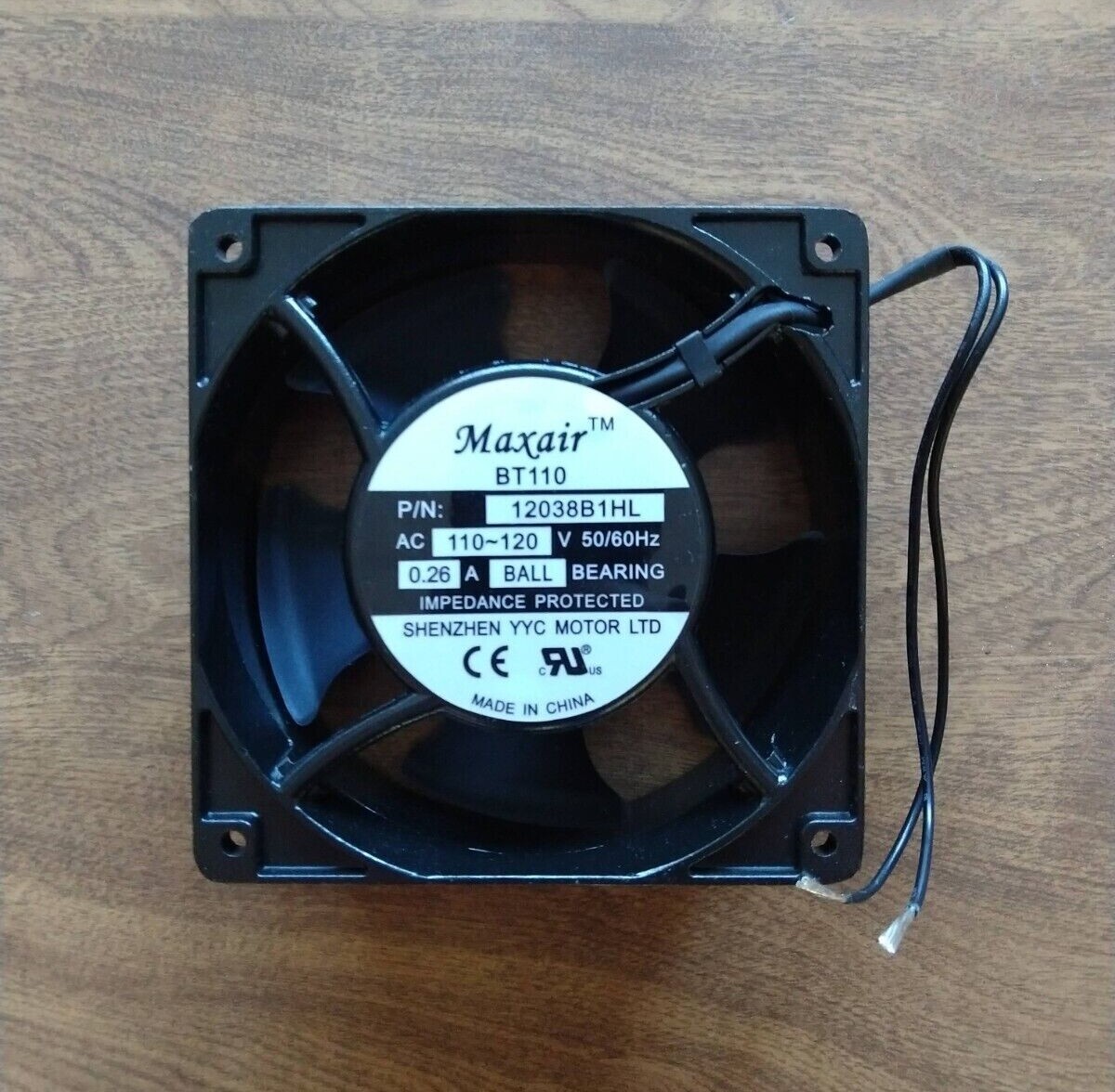 1pcs 50/60Hz Maxair BT110 12038B1HL Axial Fan AC 110~120V 0.26A 118cfm