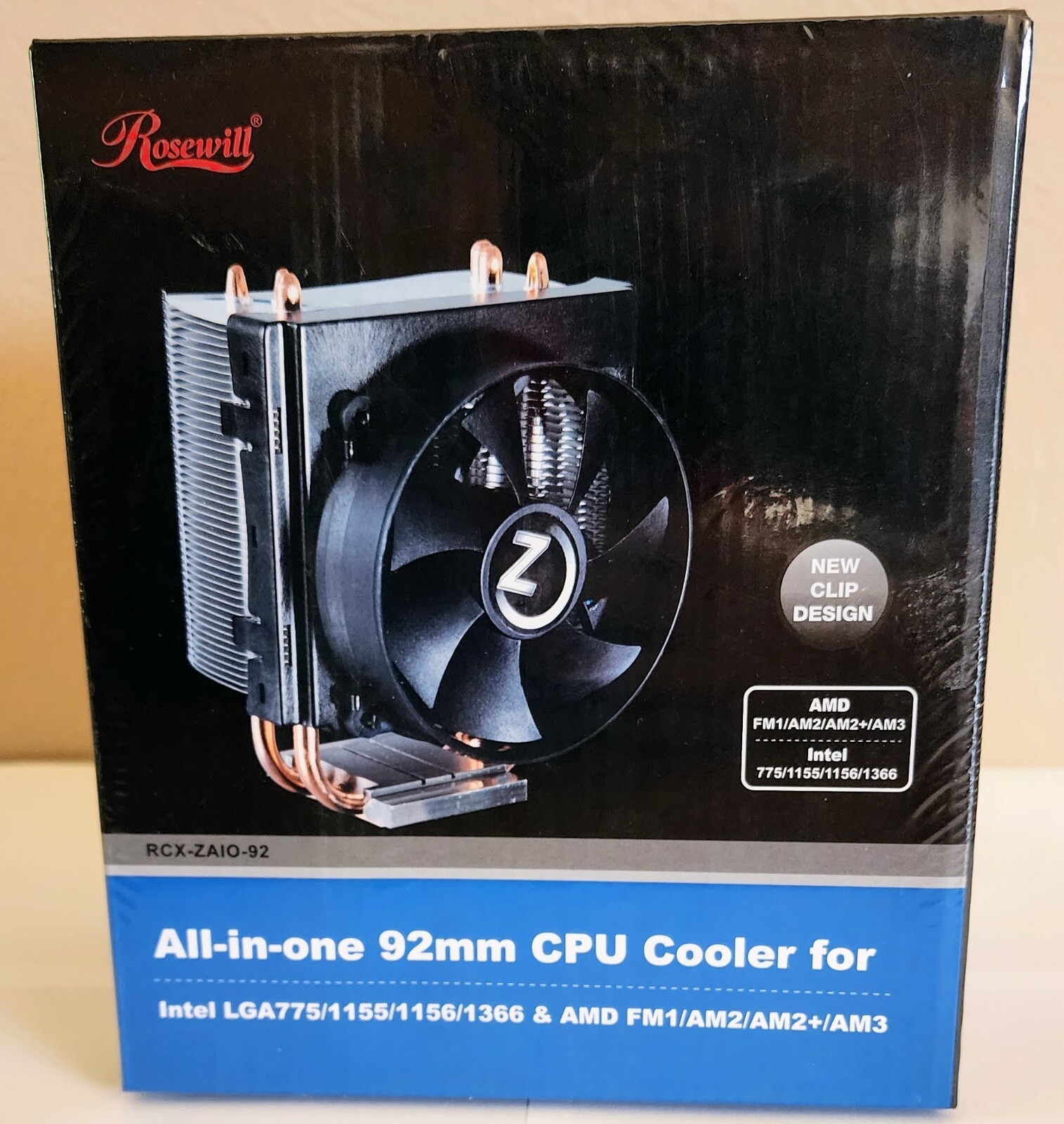 Rosewill CPU Cooler Fan 92mm RCX-ZAIO-92 New In Box