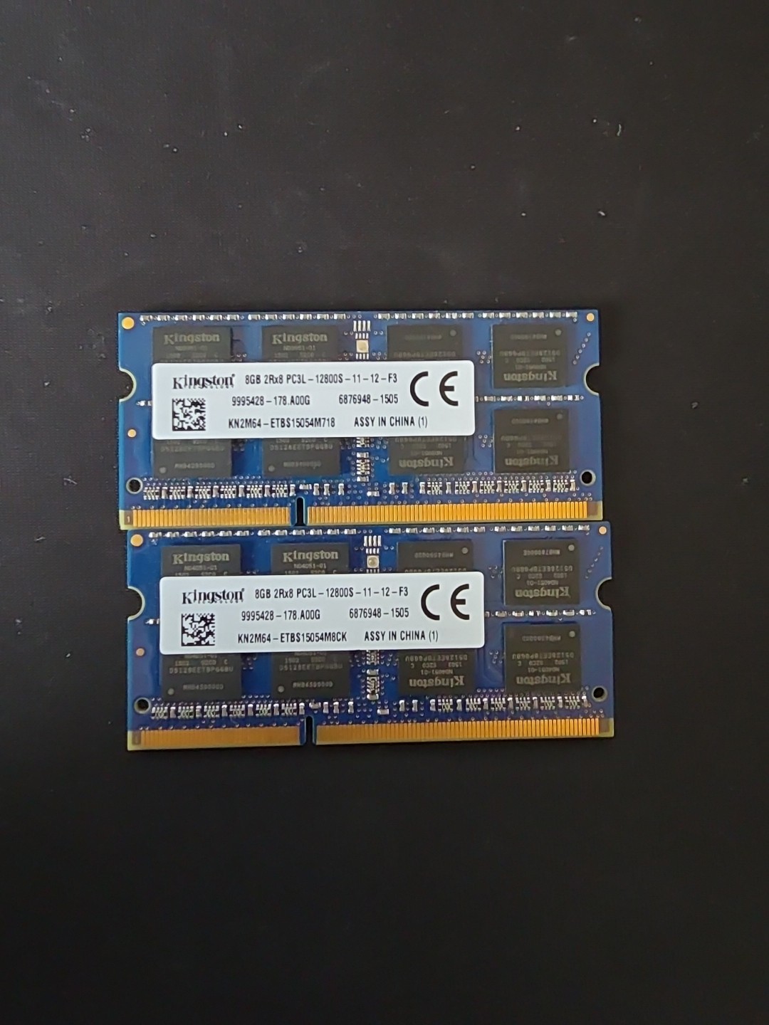Kingston 16GB (2x8GB) PC3L-12800S DDR3 1600MHz Memory Ram SODIMM
