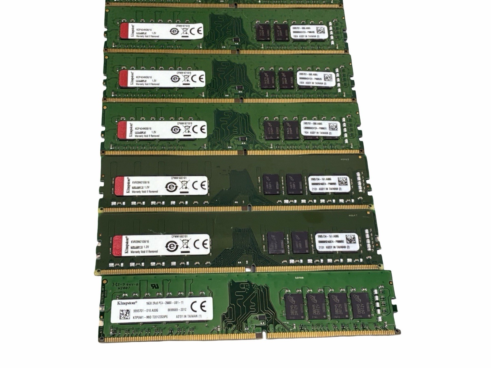 16GB DDR4 RAM UDIMM DESKTOP Mixed Speeds, Mixed Models, Mixed Brands Lot 7