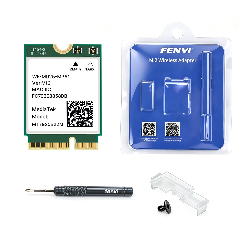 MediaTek MT7925 WiFi 7 M.2 Wireless Network Card 802.11be Tri-band BT5.4 Adapter
