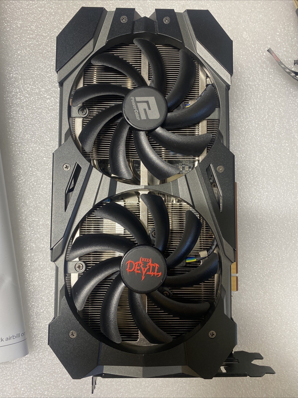 Not Working Devil Radeon RX 5600 XT 6GB GPU (AXRX 5600XT 6GBD6-3DHE/OC)