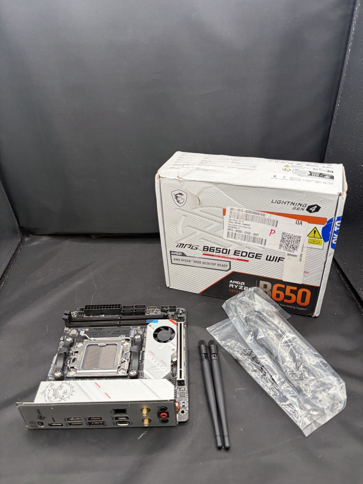 MSI MPG B650I EDGE WIFI AM5 MINI-ITX AMD MOTHERBOARD – [CPU PIN(S) BENT/DAMAGE]
