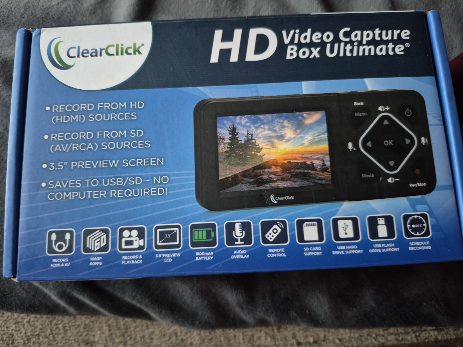 ClearClick HD Video Capture Box Ultimate HDMI Recorder VHS Camcorder To Digital