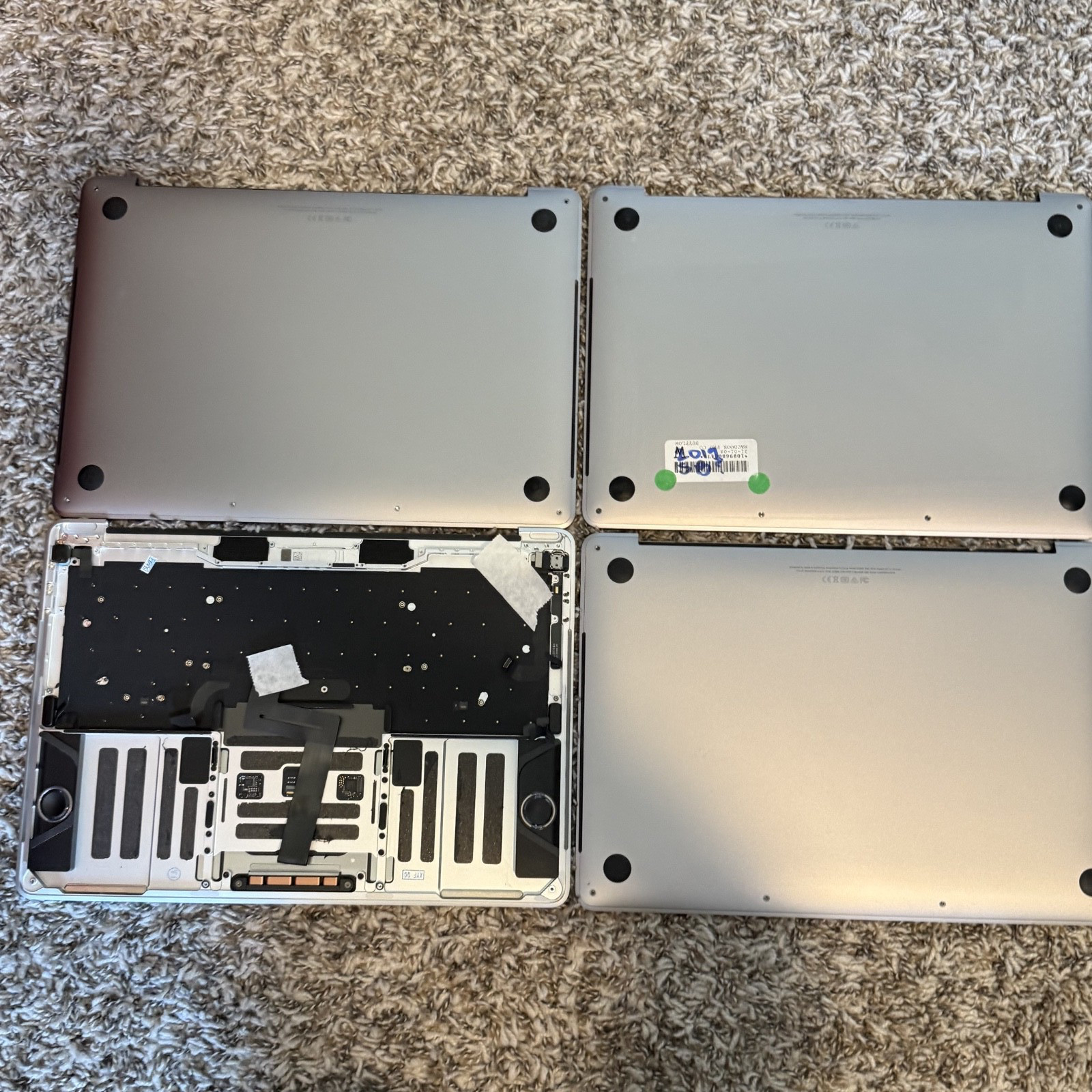 Lot X4 Apple MacBook Pro A1989 2018 2019 Touchpad Keyboard Touch Bar Gray Silver