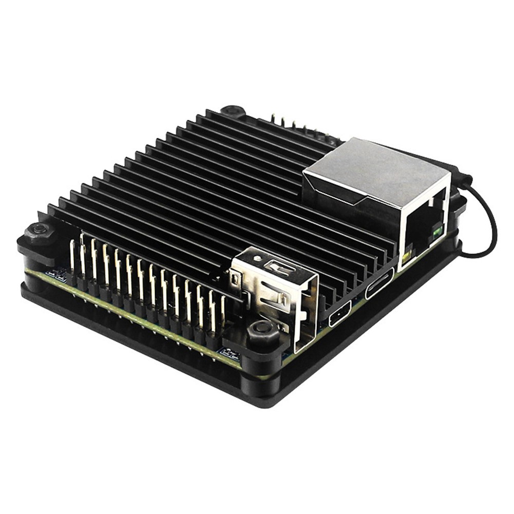 Aluminum + Acrylic Cooling Shell Passive Heatsink Case For Orange Pi Zero 2 D