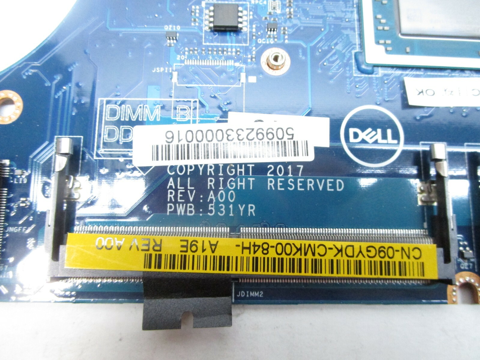 New Dell OEM Latitude 5495 Motherboard w/ AMD Ryzen 5 Pro 2500U IVA01 9GYDK