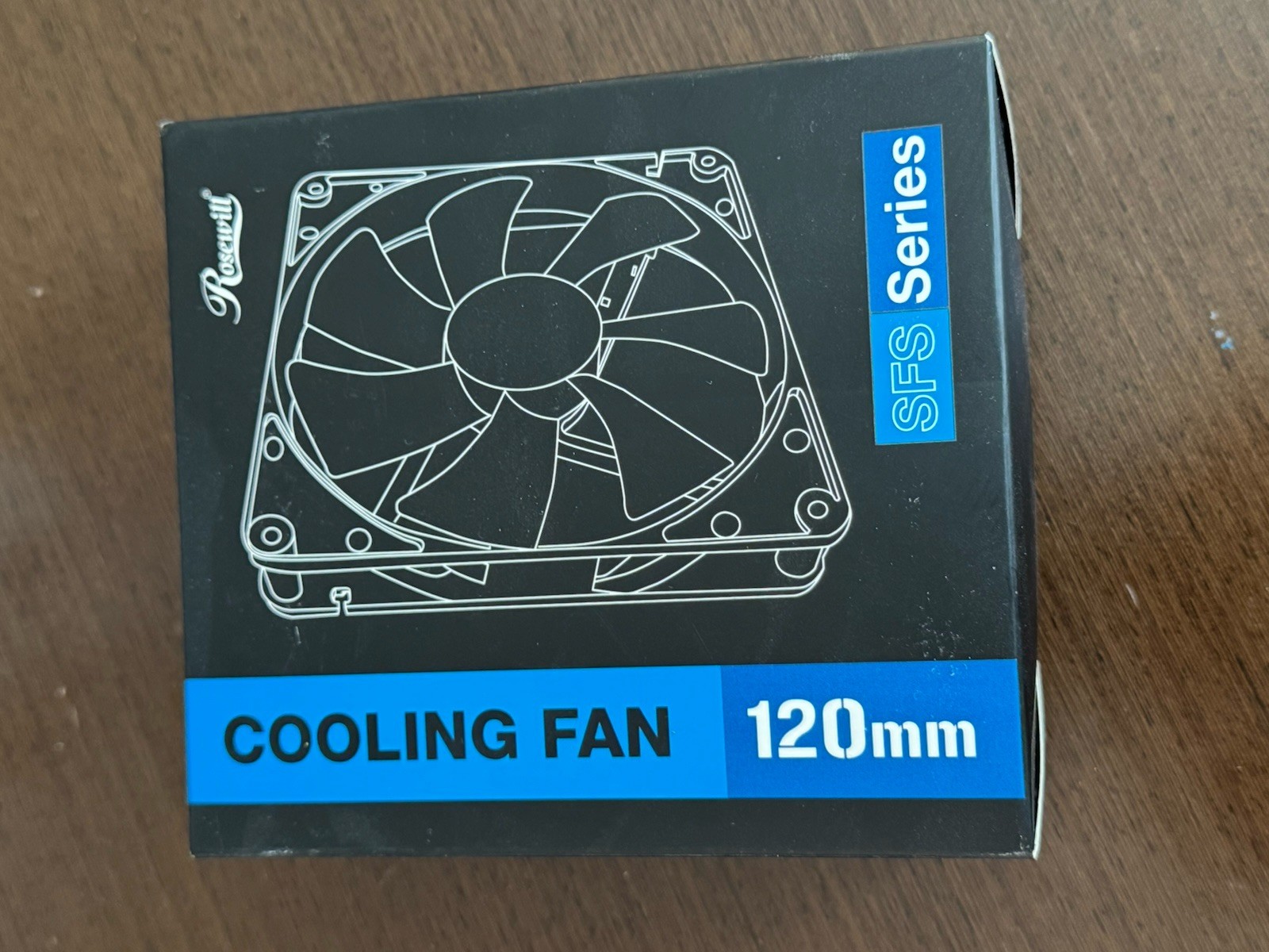 New Rosewill SFS ROCF-13002 120mm Case Fan Blue LED 38.2 CFM 1200 RPM
