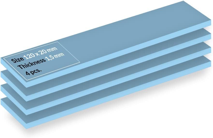 ARCTIC TP-3: Premium Performance Thermal Pad, 120 x 20 x 1.5 mm (4 Pieces)