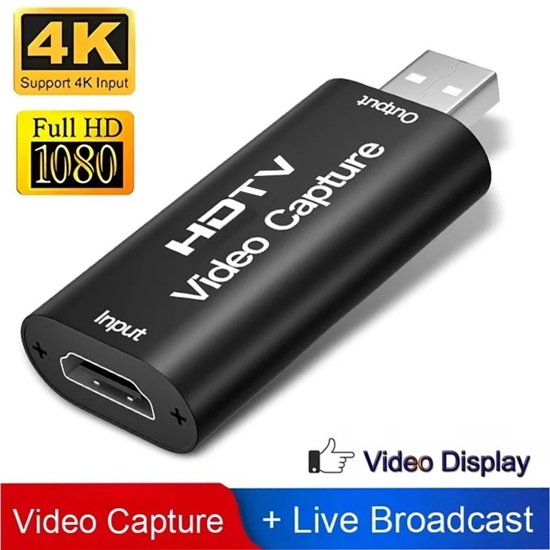HDMI to USB Video Capture Card 1080P Recorder Phone Game Video Live Streaming US