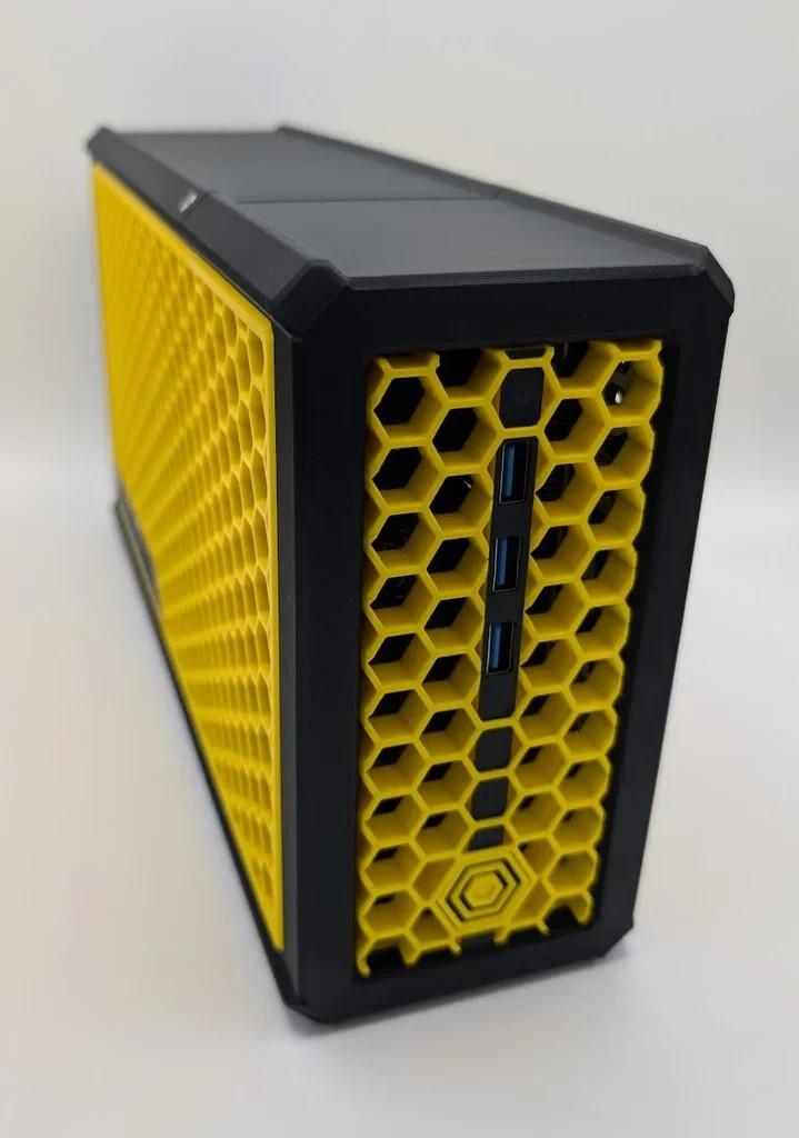 Ultimate Asrock AMD BC-250 Cooling Case – Fits Apevia Flex ATX PSU – Made in USA