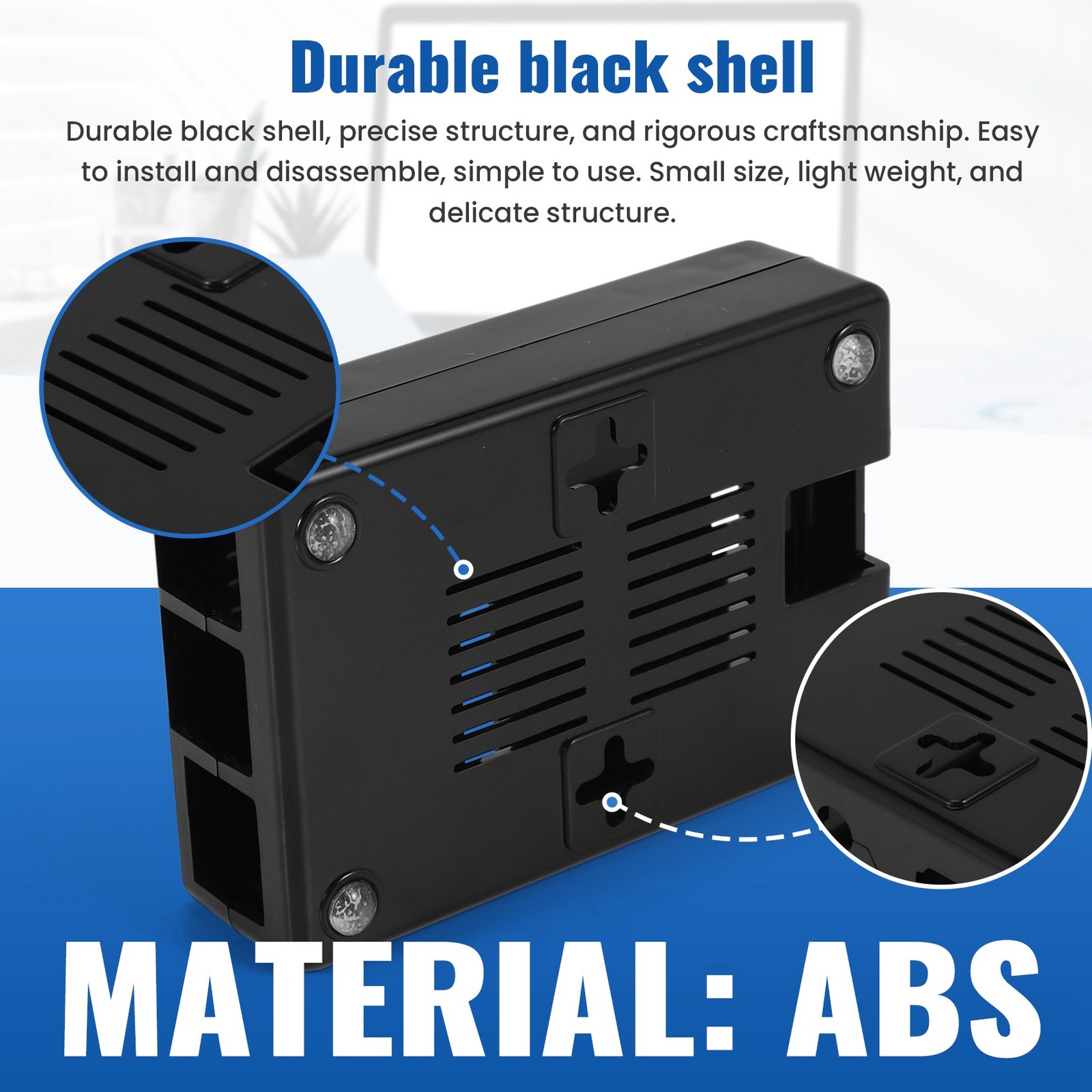 3 Model B case, Case for 3 Case , 3 Model B NOT Included (Black) W1V42525