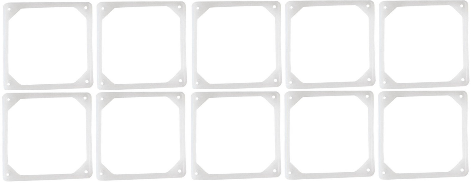 120mm Fan Silicone Anti-Vibration Noise Reduction Silencer Gasket Set of 10