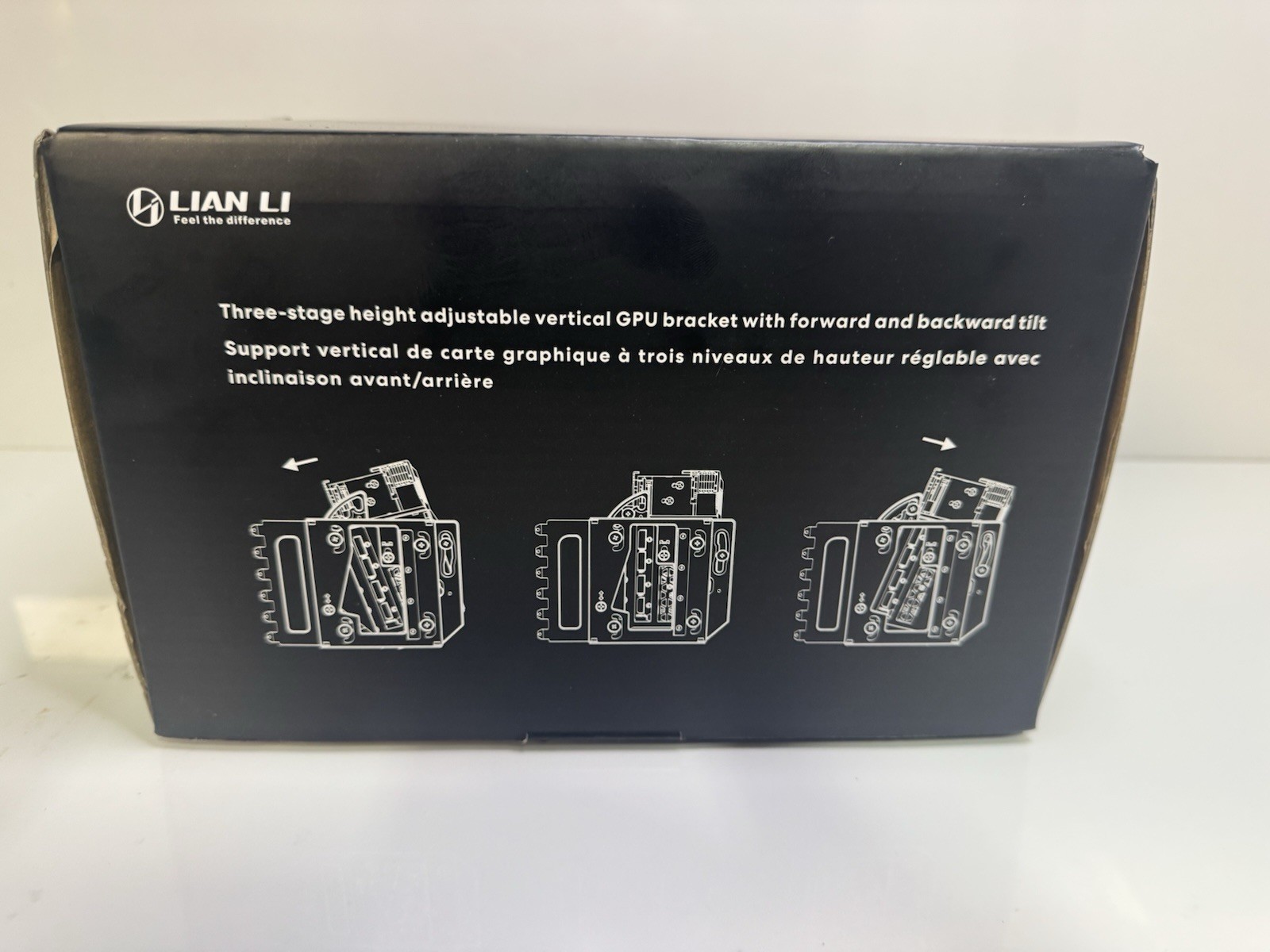 Lian Li VG4v4 4-Slot Vertical GPU Bracket Mount Kit w/ PCIe5.0 Riser Cable Black