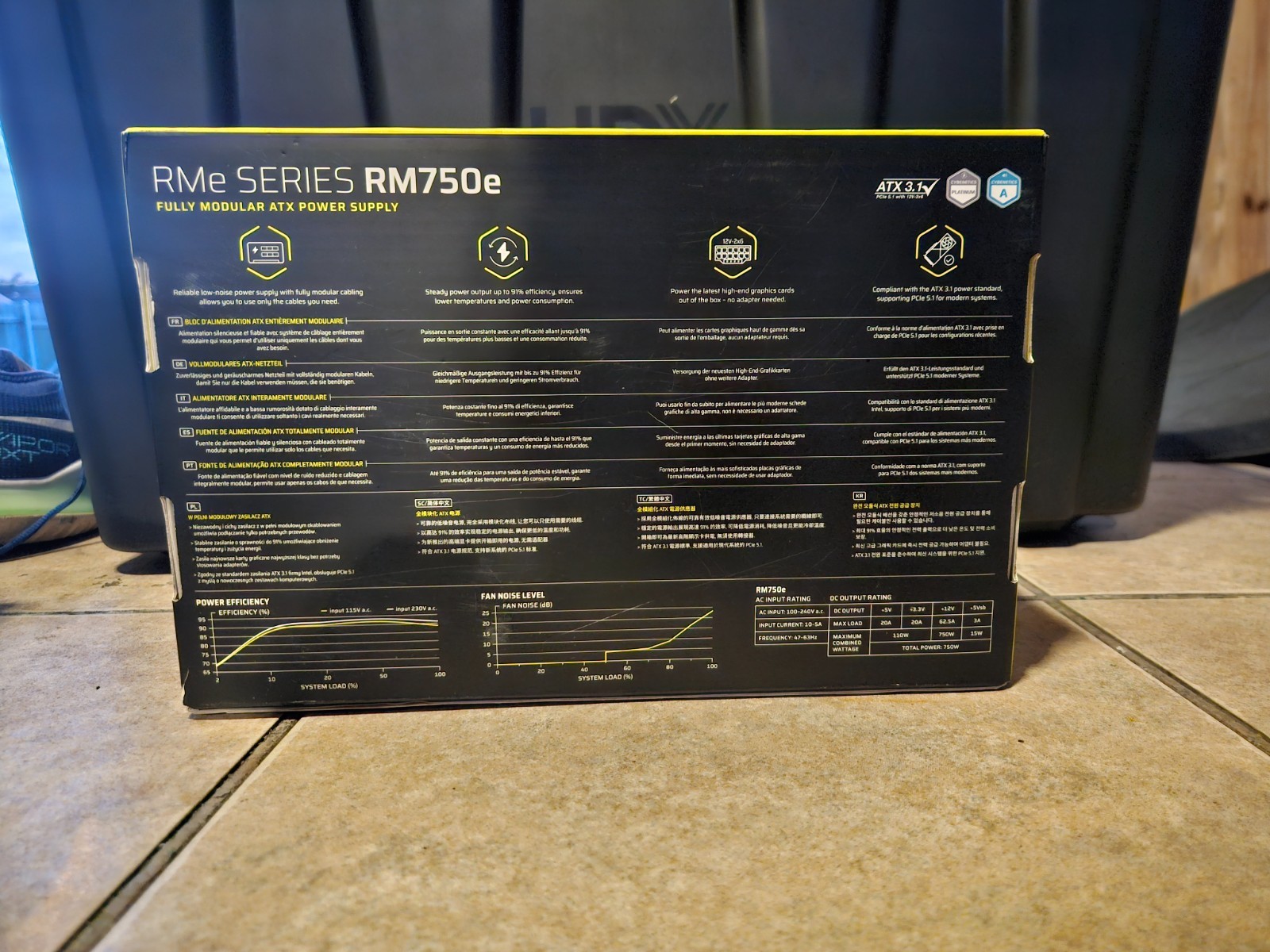 Corsair RM750e Fully Modular ATX Power Supply Low Noise ATX 3.1