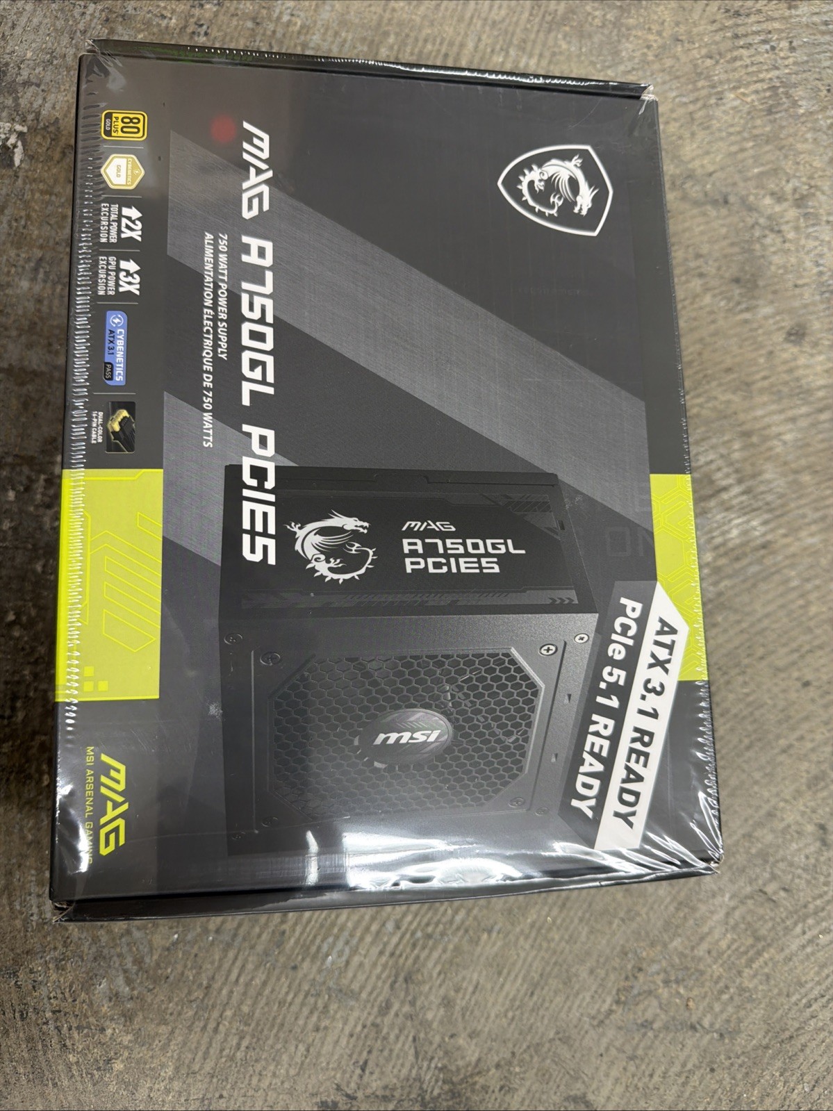 MSI – MAG A750GL PCIE 5 750W ATX 3.1 Full Modular 80+ Gold Gaming Power Supply