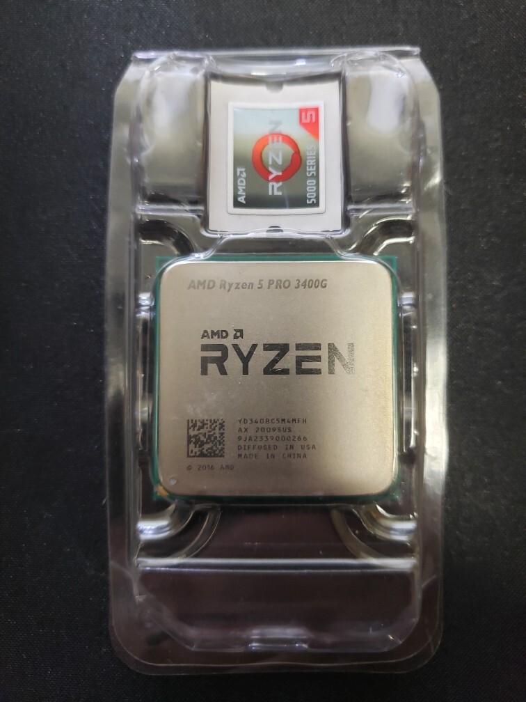 AMD RYZEN 5 3400G PRO 4-Core 3.7 GHz (4.2 GHz Max Boost) Socket AM4 65W CPU