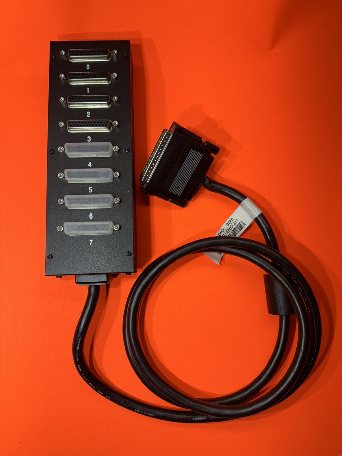 Sun 370-4069 NEBS Level 3 8-Port I/O Panel & 78-Pin Cable, X1001A, CLEAN