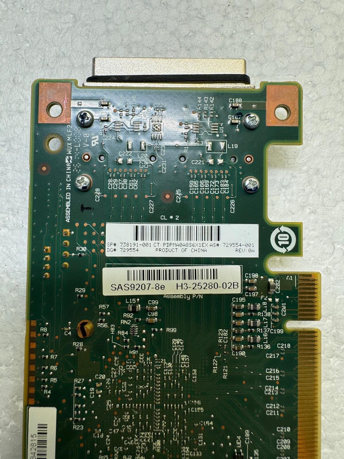 HP 738191-001 SAS9207-8E 2x External SAS High Profile RAID Card