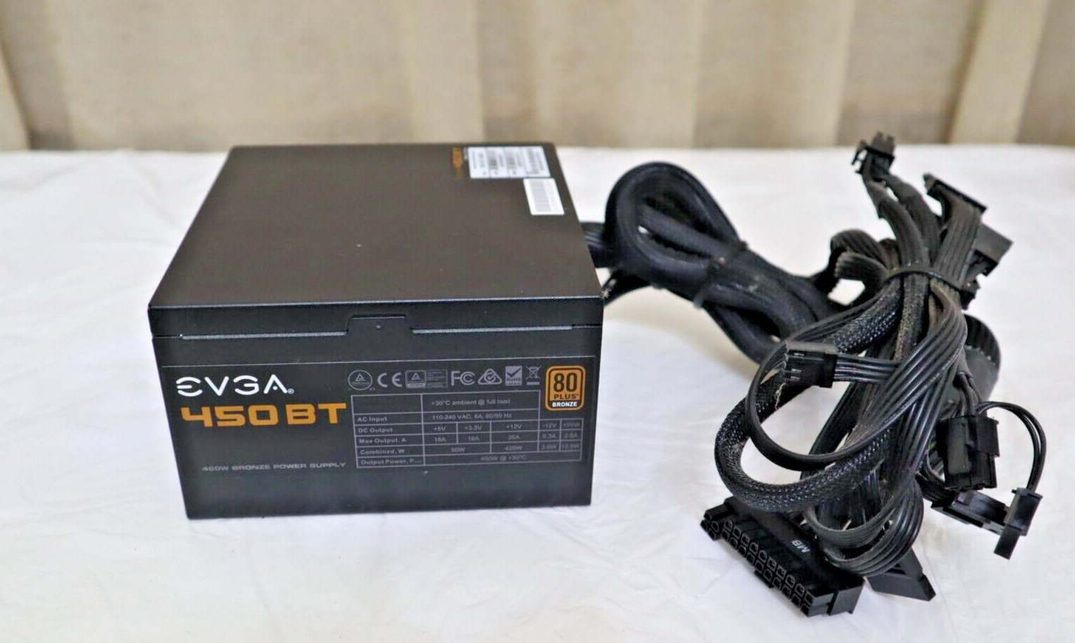EVGA 450 BT 80+ Bronze 450W Power Supply (100-BT-0450)