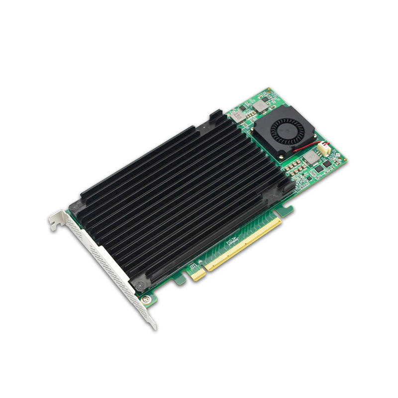 PCIe 3.0 x16 to 4 xM.2 SSD NVMe SwitchAdapter Switch Card with heatsink