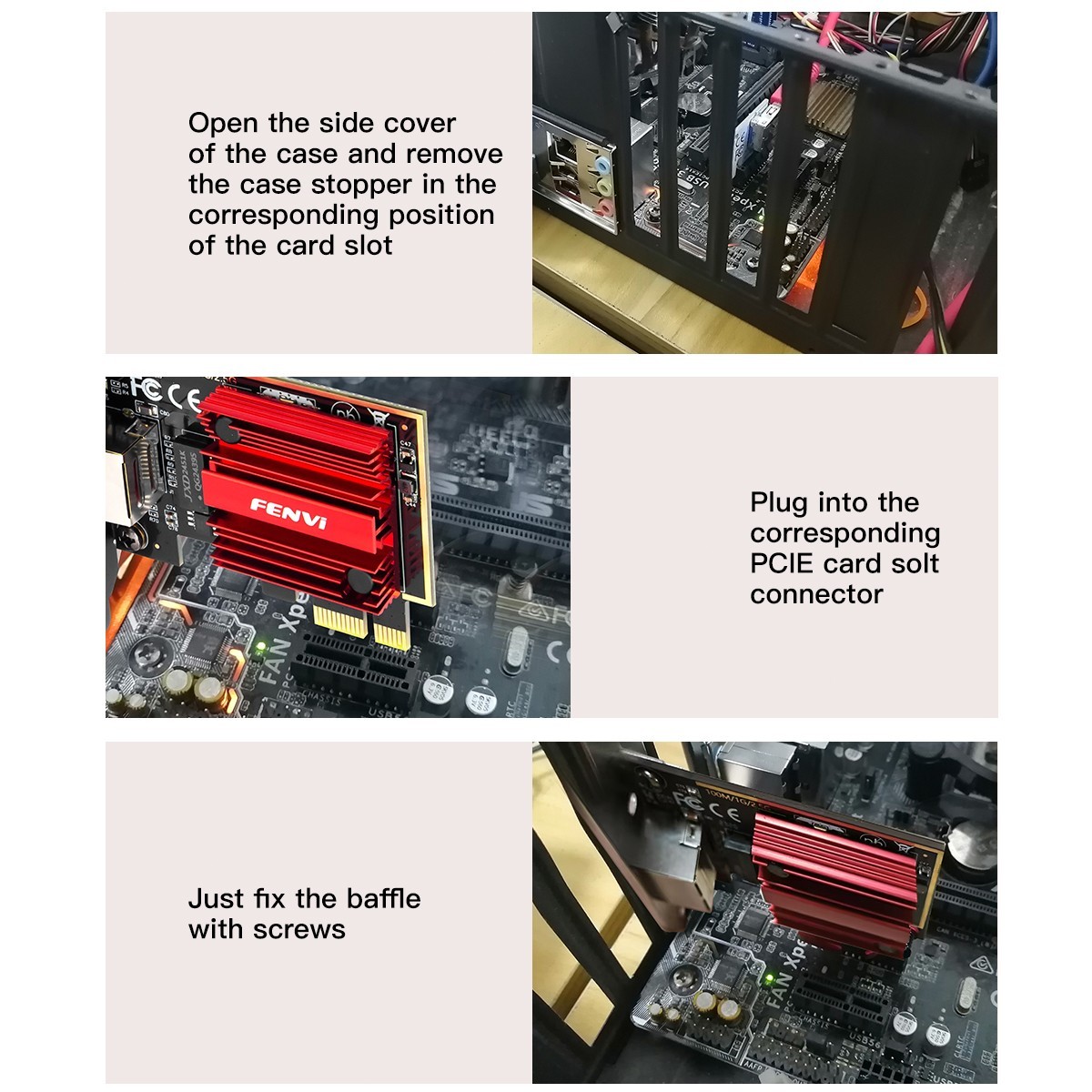 2.5G PCIe Ethernet Card RTL8125 2500Mbps RJ45 Gaming NIC Low-Profile Win/Linux