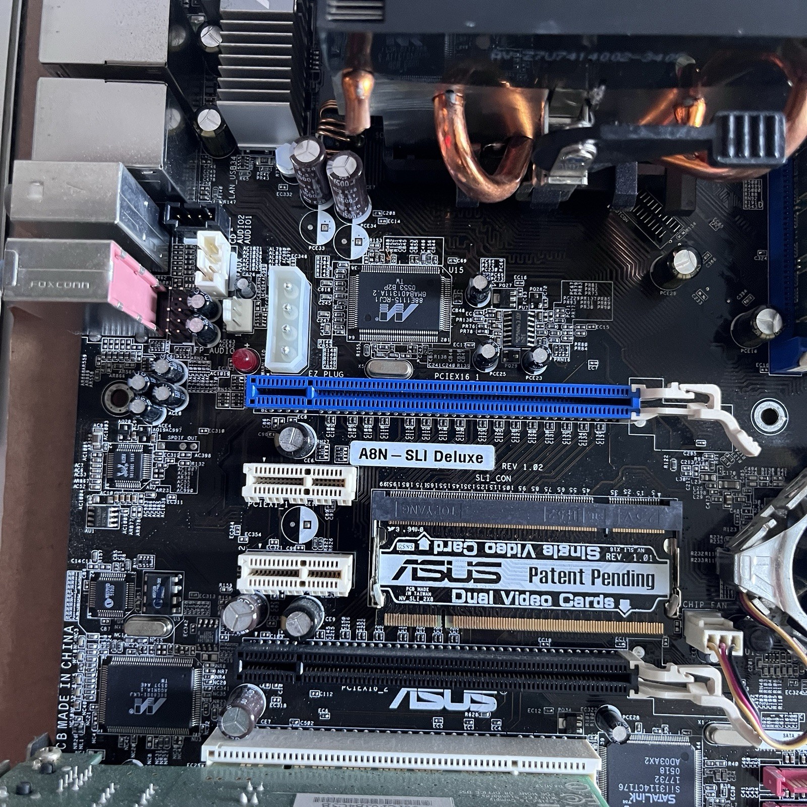 ASUS A8N-SLI Deluxe ATX Socket 939 AMD Athlon 64 X2 PNY 7800GT 2GB RAM READ