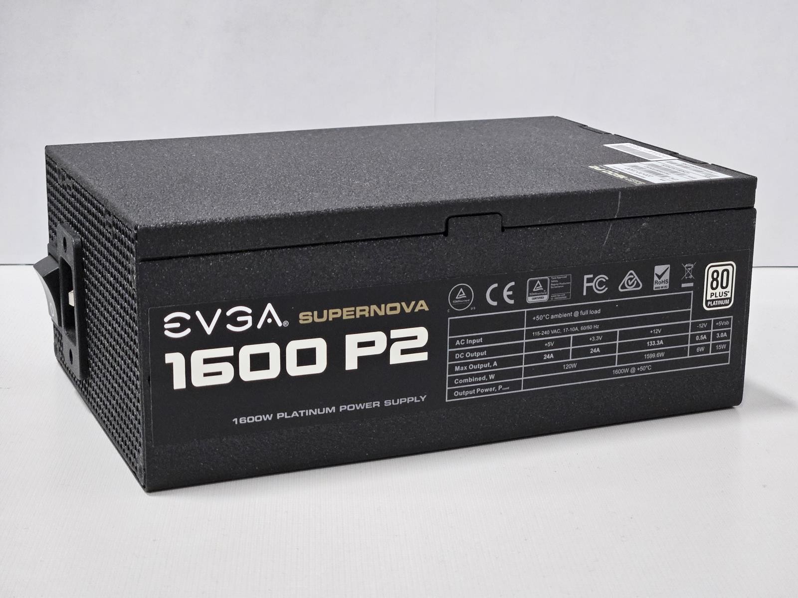 EVGA SuperNOVA 1600 P2 1600W 80+ Platinum Fully Modular PSU 220-P2-1600 w/Cables