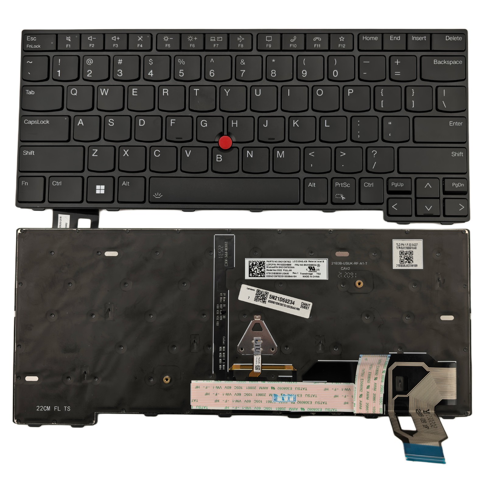 Genuine T14 Gen3/Gen4 P14s Gen3/G4 US Backlit Keyboard for ThinkPad L14 Gen3/G4