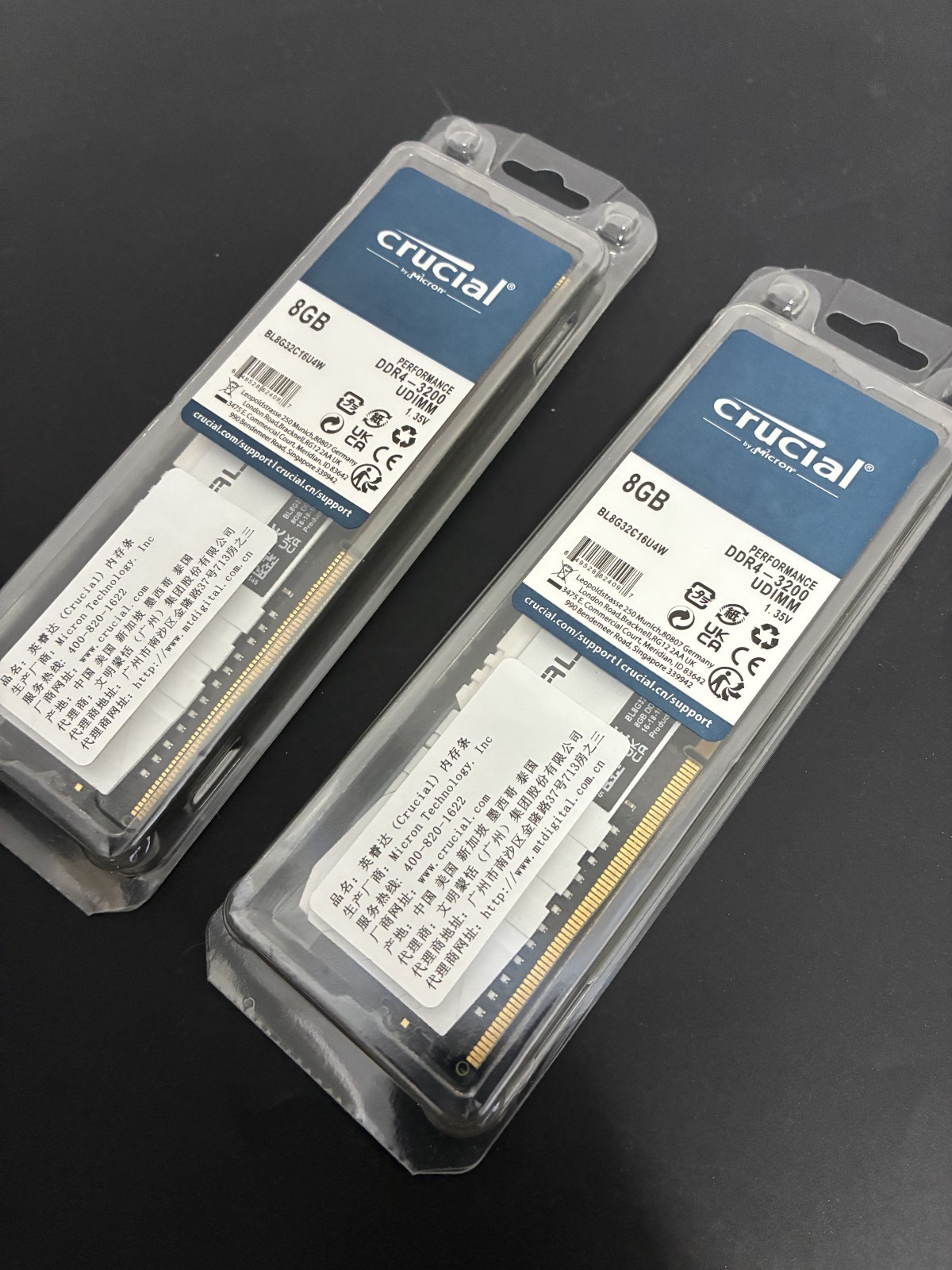Crucial Ballistix 3200 DDR4 16GB ( 2 x 8GB) DRAM Desktop Gaming Memory