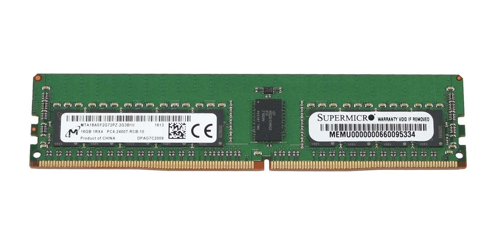 Lot of 31 Micron 16GB 1Rx4 PC4-2400T DDR4 ECC RDIMM MTA18ASF2G72PZ-2G3B1LG