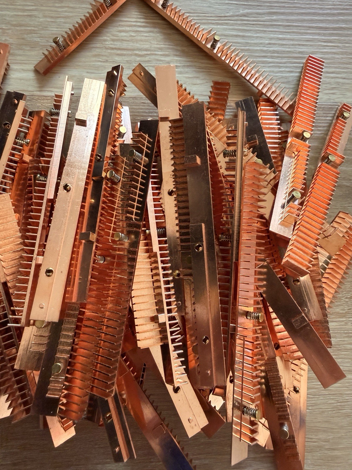 20x Pure Copper Heatsink Fin Lot Radiator Cooling Fins CPU GPU IC Thermal Scrap