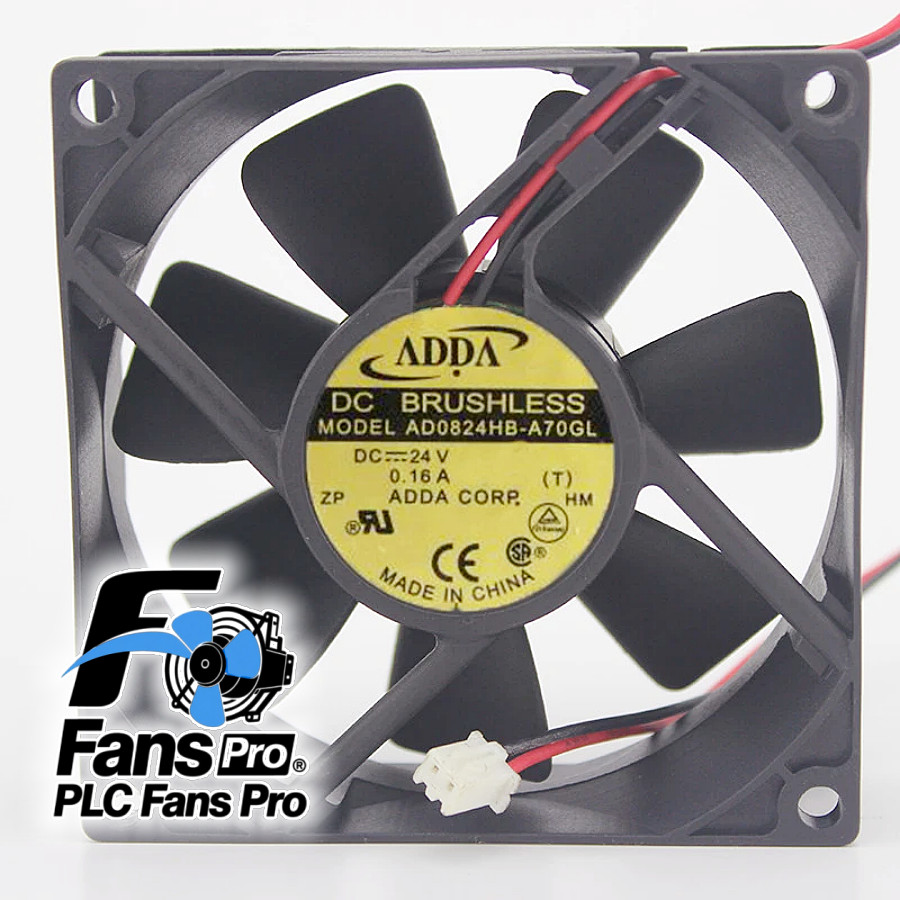 1PCS Brand New For ADDA AD0824HB-A70GL DC24V 0.16A 45CFM 2wire cooling fan