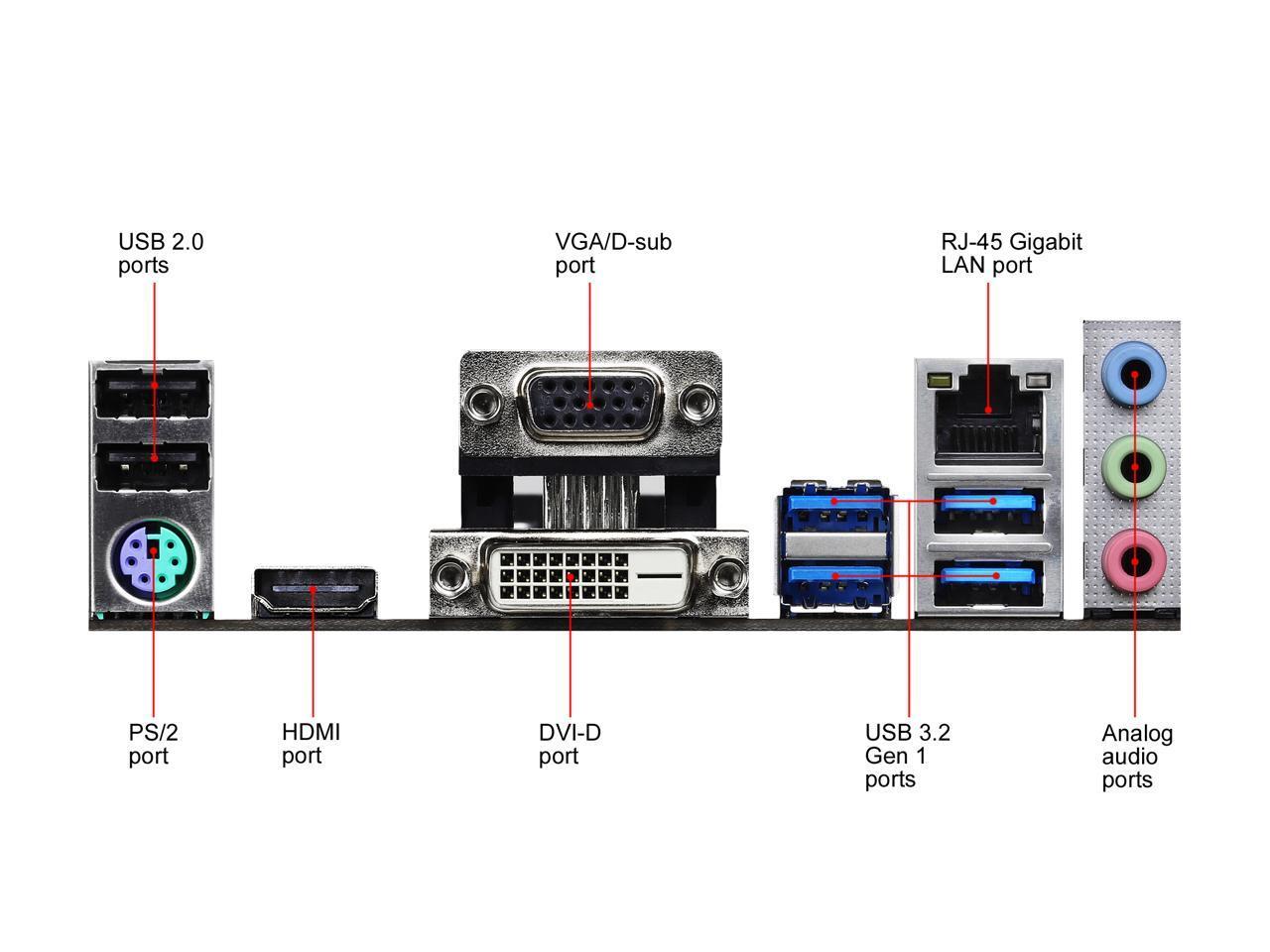 ASRock B550M-HDV AM4 AMD B550 SATA 6Gb/s Micro ATX AMD Motherboard